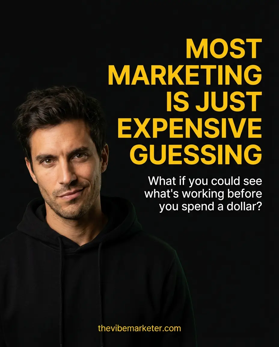 The Boring Marketer Bold Billboard ad — Your ads should work harder than you do.