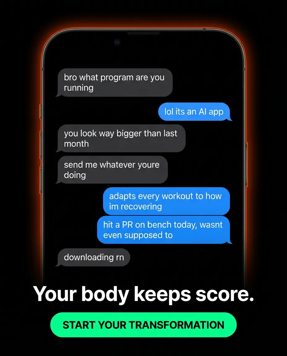 PEAK Performance iMessage ad — When your gym buddy asks what you're on