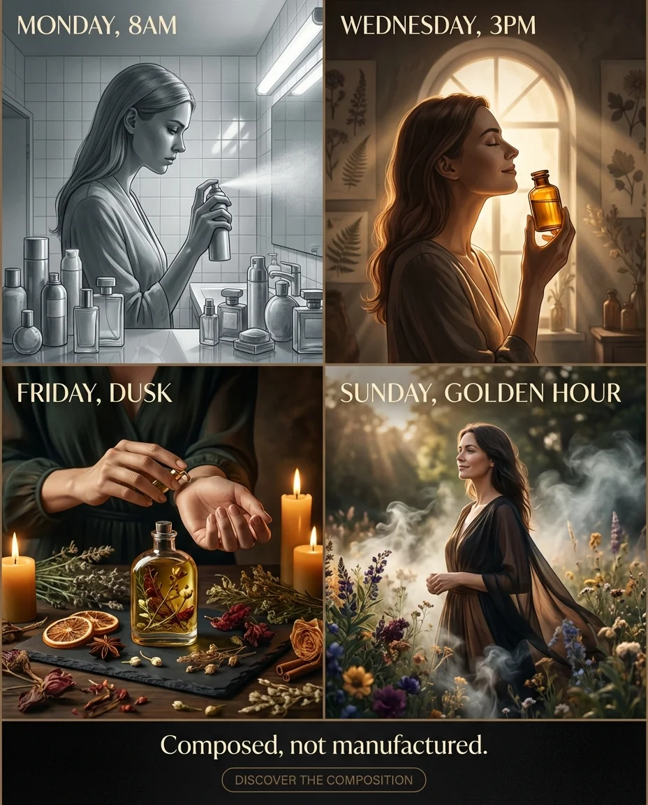 Noir Botanica Story Panel ad — When did you stop actually smelling your perfume?