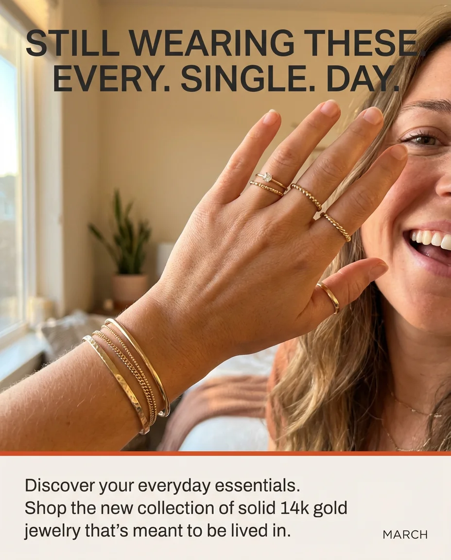 MARCH UGC ad — Still wearing these. Every. Single. Day.